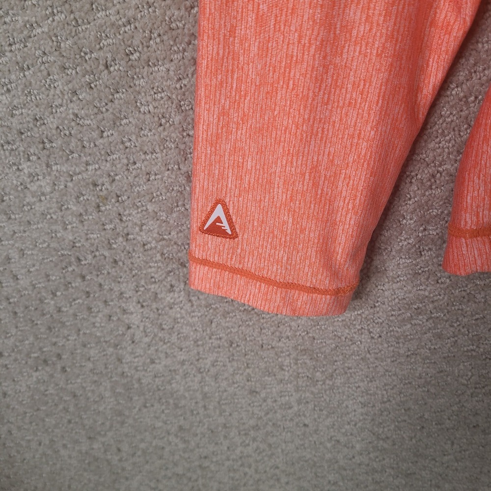 Desales‎ Colts Pullover Mens M Orange 1/4 Zip Antigua HS Soccer Shirt Stretch - Picture 4 of 11